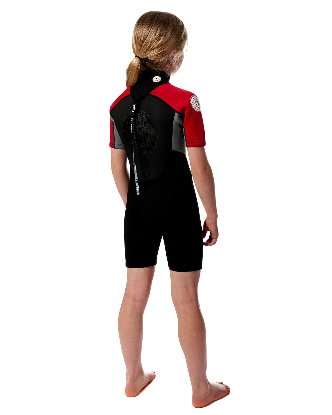 Core - Boys 3/2 Shortie Wetsuit - Black/Red - Image 11