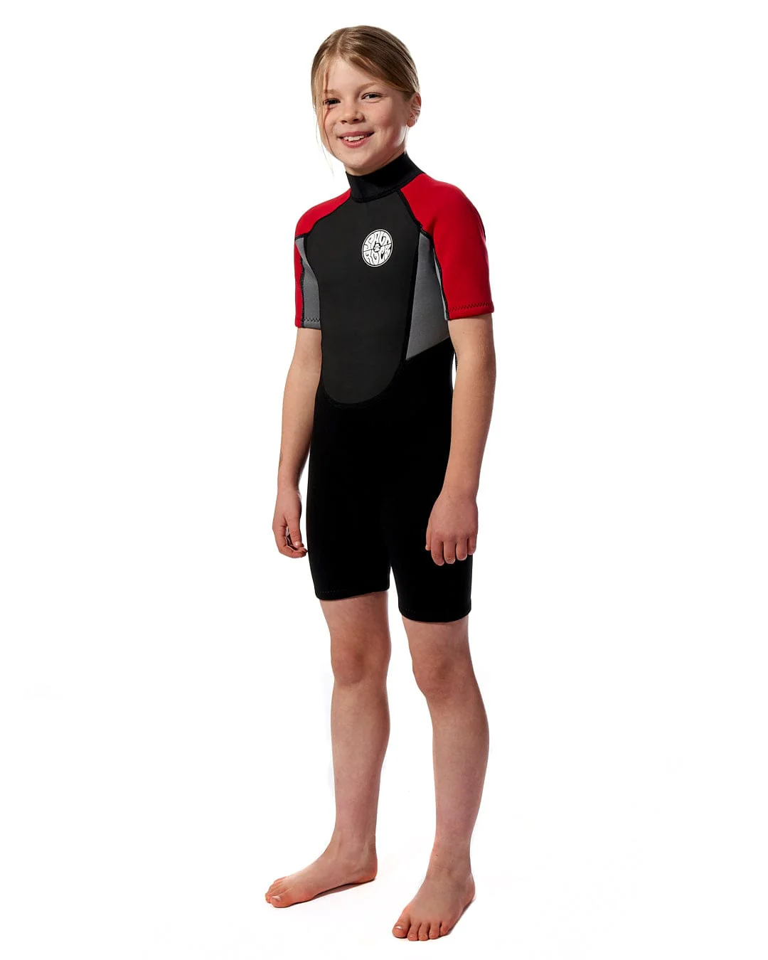 Core - Boys 3/2 Shortie Wetsuit - Black/Red - Image 13